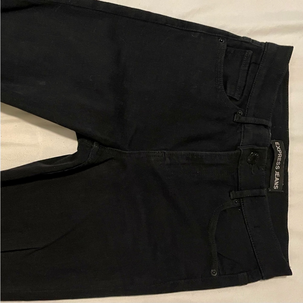 EXPRESS Legging High Rise Denim - Picture 6 of 16